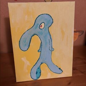 Squidward Painting
